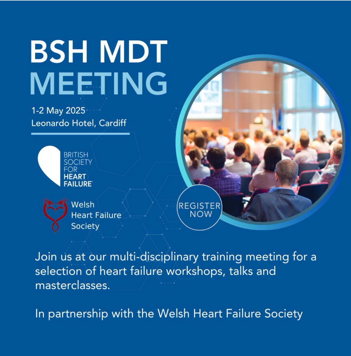 Welsh Heart Failure Society (@welshhfsoc) on Twitter photo Tickets are still available, but selling fast - Please join us for our first <a href="/BSHeartFailure/">British Society for Heart Failure #theFword</a> and <a href="/WelshHFSoc/">Welsh Heart Failure Society</a> MDT Meeting on the 1st and 2nd May in Cardiff 🇬🇧🫀🏴
bshevents.eventsair.com/mdt-meeting-20…
<a href="/WelshHFNF/">WelshHFNF</a> <a href="/BHFCymru/">BHF Cymru</a> <a href="/cardiacnetwork/">Rhwydwaith Cardiaidd Cymru / Wales Cardiac Network</a> <a href="/BritishCardioSo/">British Cardiovascular Society</a> <a href="/bacpr/">BACPR</a> Tickets are still available, but selling fast - Please join us for our first <a href="/BSHeartFailure/">British Society for Heart Failure #theFword</a> and <a href="/WelshHFSoc/">Welsh Heart Failure Society</a> MDT Meeting on the 1st and 2nd May in Cardiff 🇬🇧🫀🏴
bshevents.eventsair.com/mdt-meeting-20…
<a href="/WelshHFNF/">WelshHFNF</a> <a href="/BHFCymru/">BHF Cymru</a> <a href="/cardiacnetwork/">Rhwydwaith Cardiaidd Cymru / Wales Cardiac Network</a> <a href="/BritishCardioSo/">British Cardiovascular Society</a> <a href="/bacpr/">BACPR</a>