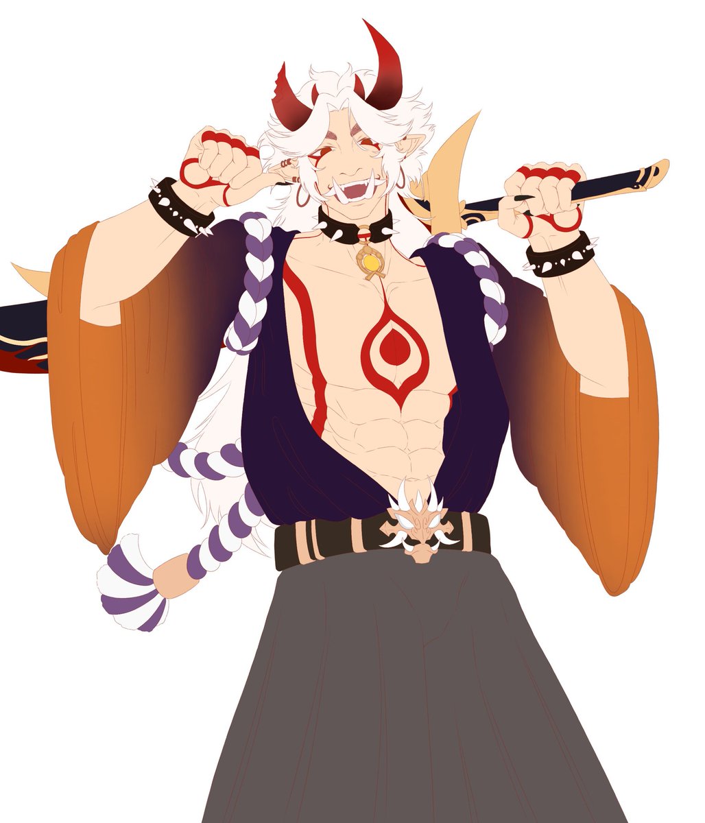NotSoCalmCree's tweet photo. Arataki Itto!
.
.
.
#genshinimpact #genshinart #itto #fanart #digitalart #ibispaint https://t.co/6kuxY0J7Ro