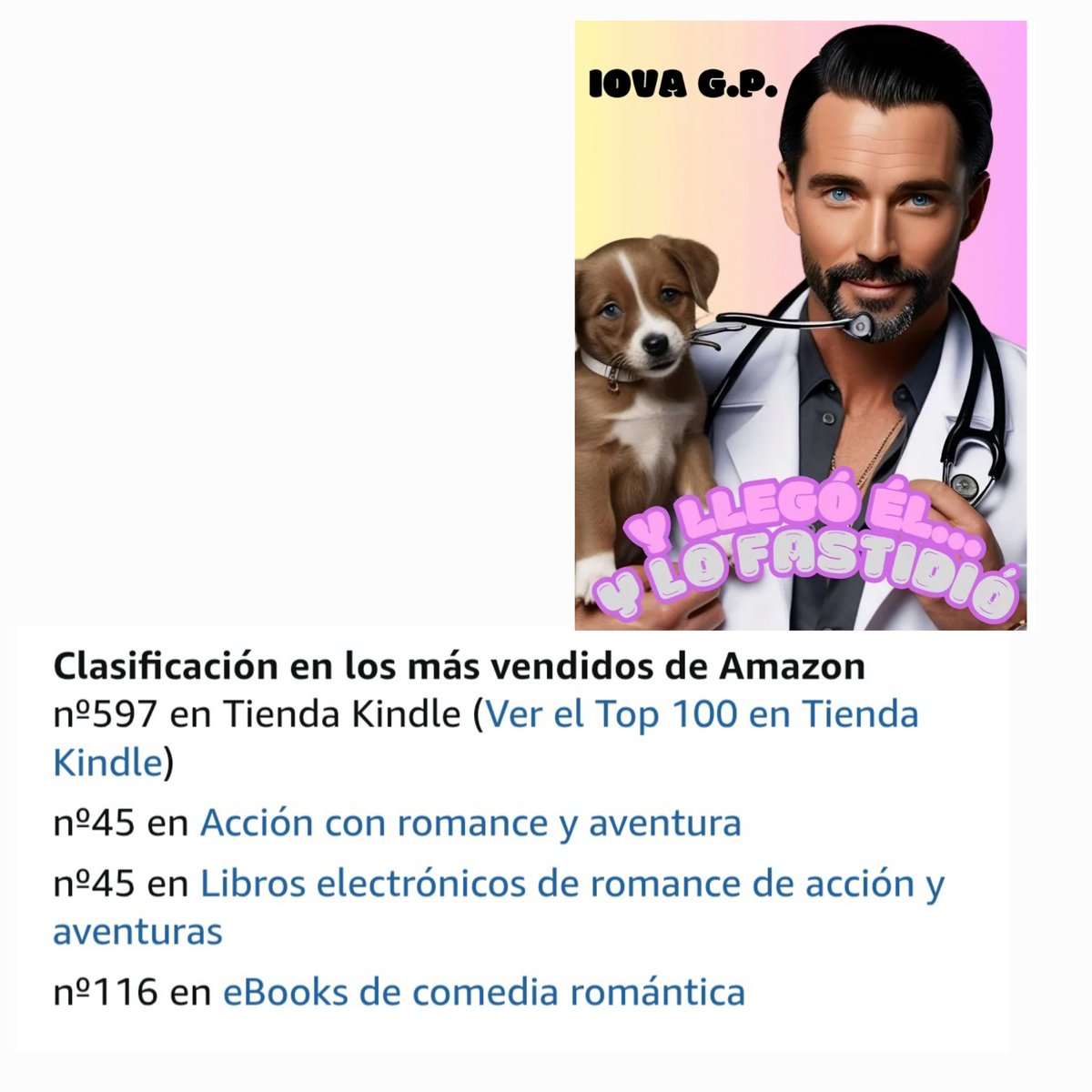 Un libro para pasar un buen rato
Publicado en Amazon y disponible en kindleunlimited 
#megustaleer 
#ebooksromance
#novelaromantica