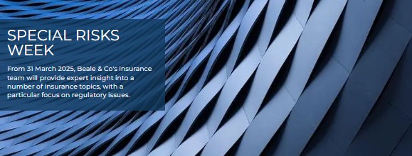 Day 2 of #SpecialRisks Week!

🔹 Financial Institutions &amp; regulation: lnkd.in/ecnD89ta
🔹 Insurance captives &amp; UK rules: lnkd.in/eWXNqG8N
🔹 Full content + D&amp;O conference: lnkd.in/e4QetRKj

#Insurance #InsuranceLaw #Regulatory