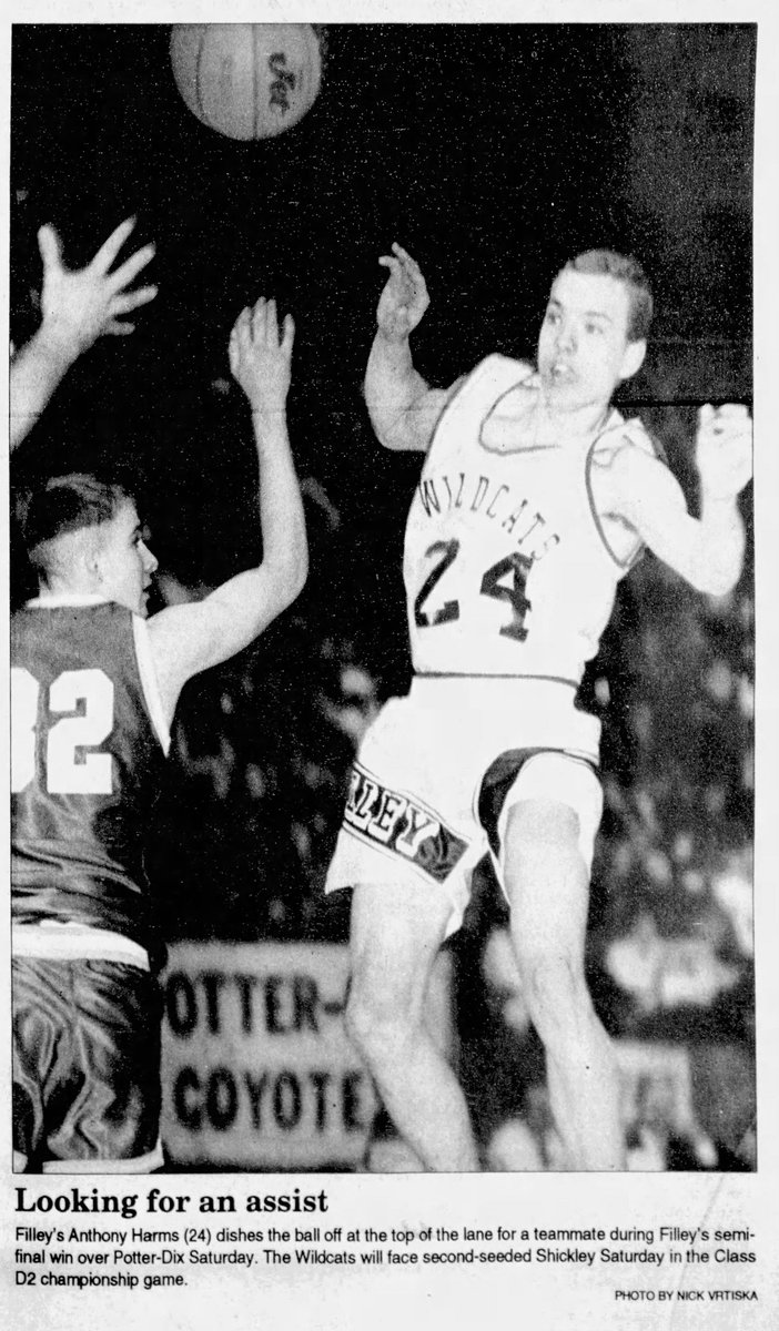 How about this Filley Wildcat great? That's Anthony Harms in 1996.