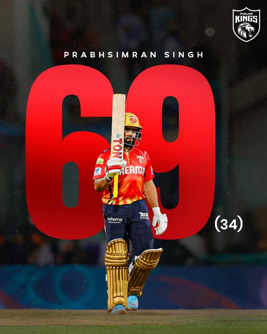Prabhsim𝐑𝐔𝐍-𝐌𝐀𝐂𝐇𝐈𝐍𝐄! 🔥 📹 Credits: Twitter/PunjabKingsIPL