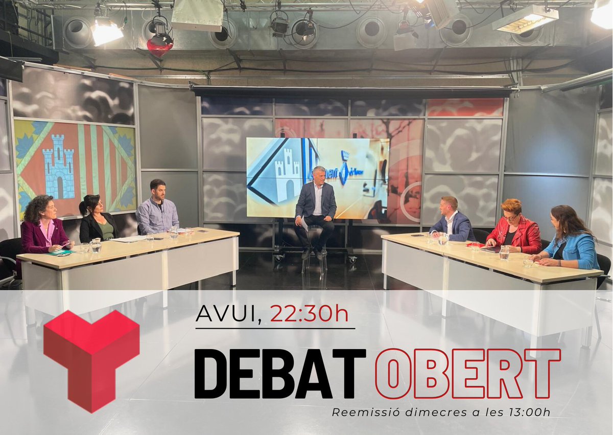 🗨👥AVUI, 22:30h #DebatObert | La mobilitat a #Terrassa és un dels punts del #DebatObert d'aquesta nit 

<a href="/FNovell/">Francesc Novell</a> en parla amb representants de <a href="/TotperTerrassa/">Tot per Terrassa</a> <a href="/juntsxterrassa_/">Junts per Terrassa 🎗</a> <a href="/PSCTerrassa/">PSC Terrassa/❤️</a> <a href="/ERCterrassa/">ERC Terrassa</a> <a href="/VoxTerrassa/">VOX Terrassa</a> i <a href="/PPTerrassa/">Populars de Terrassa</a>

📺#canalterrassa 
🖥️terrassadigital.cat