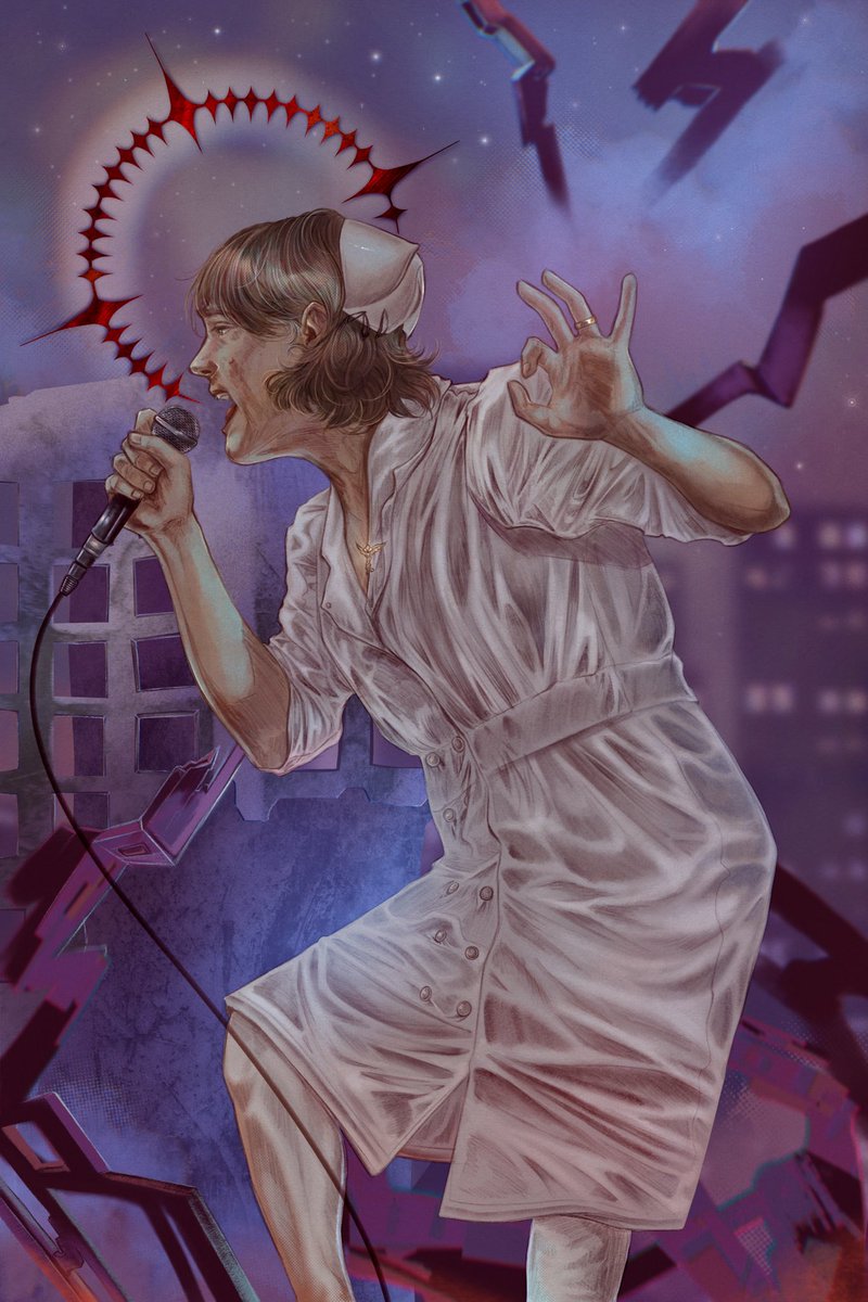 decapitatedbeta's tweet photo. My name is Blaise and I like My Chemical Romance, nostalgic shows, and DND; and you’ll never see me even touch AI #artmoots https://t.co/Xif1qCLAnQ