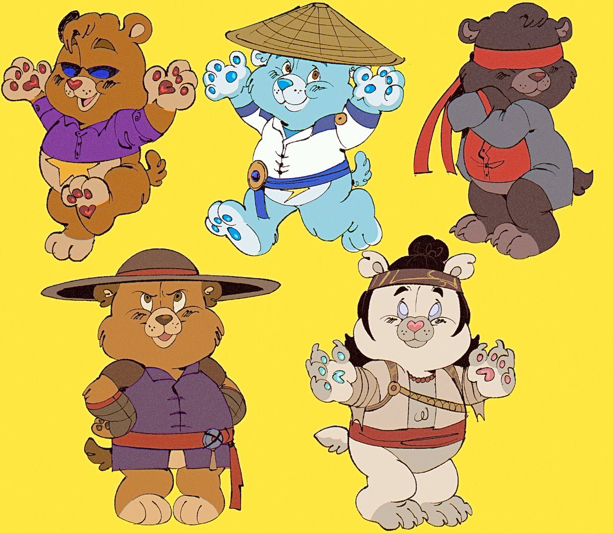 BiohazardMist's tweet photo. Mk Care Bear AU

(I’m going to give the three belly badges once I figure out the designs)

#MortalKombat 
#mk1 https://t.co/42FumuoAXa