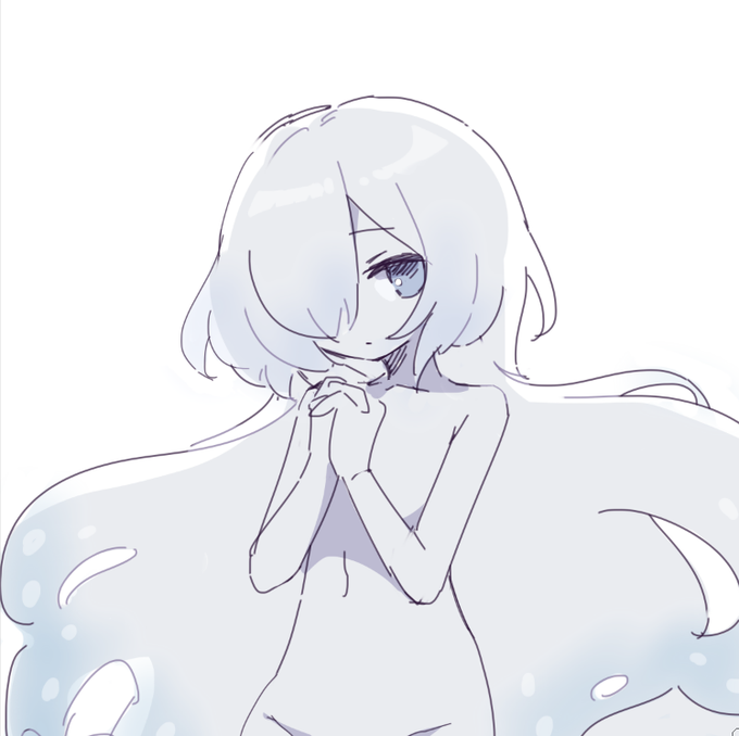 エイプリルフール用に男の子のルゥを描こうとしたんだけどあんまり見た目変わらなかったからボツになったのでちょっと人外チックにした 