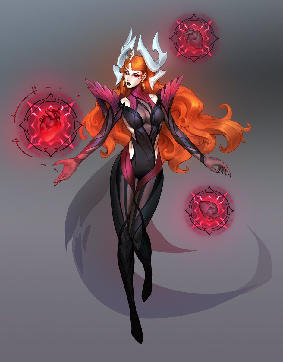 was sorting some files today and came across this Coven Syndra exploration I did for fun back in 2023 when I learned she was gonna be part of the lineup; I dont think this was used in any capacity but it was a fun exercise! always thought Coven could have used some redheads