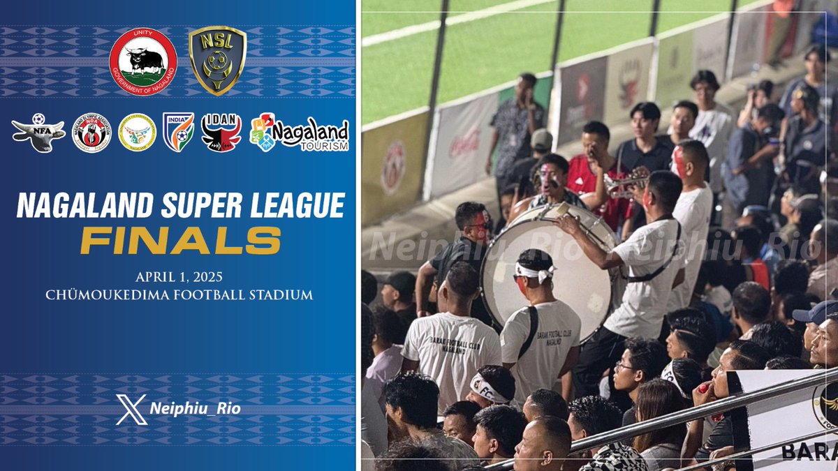 Neiphiu Rio (@neiphiu_rio) on Twitter photo The Nagaland Super League <a href="/NSLOfficial2024/">NagalandSuperLeague</a> finals mark a celebration of incredible talent, teamwork, & determination. I congratulate the <a href="/NagalandOlympic/">Nagaland Olympic Association</a> & <a href="/NagalandNFA/">Nagaland Football Association (NFA)</a> for their vision, commitment, & hard work in organising this League. I thank <a href="/IndianFootball/">Indian Football Team</a> for their support. The Nagaland Super League <a href="/NSLOfficial2024/">NagalandSuperLeague</a> finals mark a celebration of incredible talent, teamwork, & determination. I congratulate the <a href="/NagalandOlympic/">Nagaland Olympic Association</a> & <a href="/NagalandNFA/">Nagaland Football Association (NFA)</a> for their vision, commitment, & hard work in organising this League. I thank <a href="/IndianFootball/">Indian Football Team</a> for their support.
