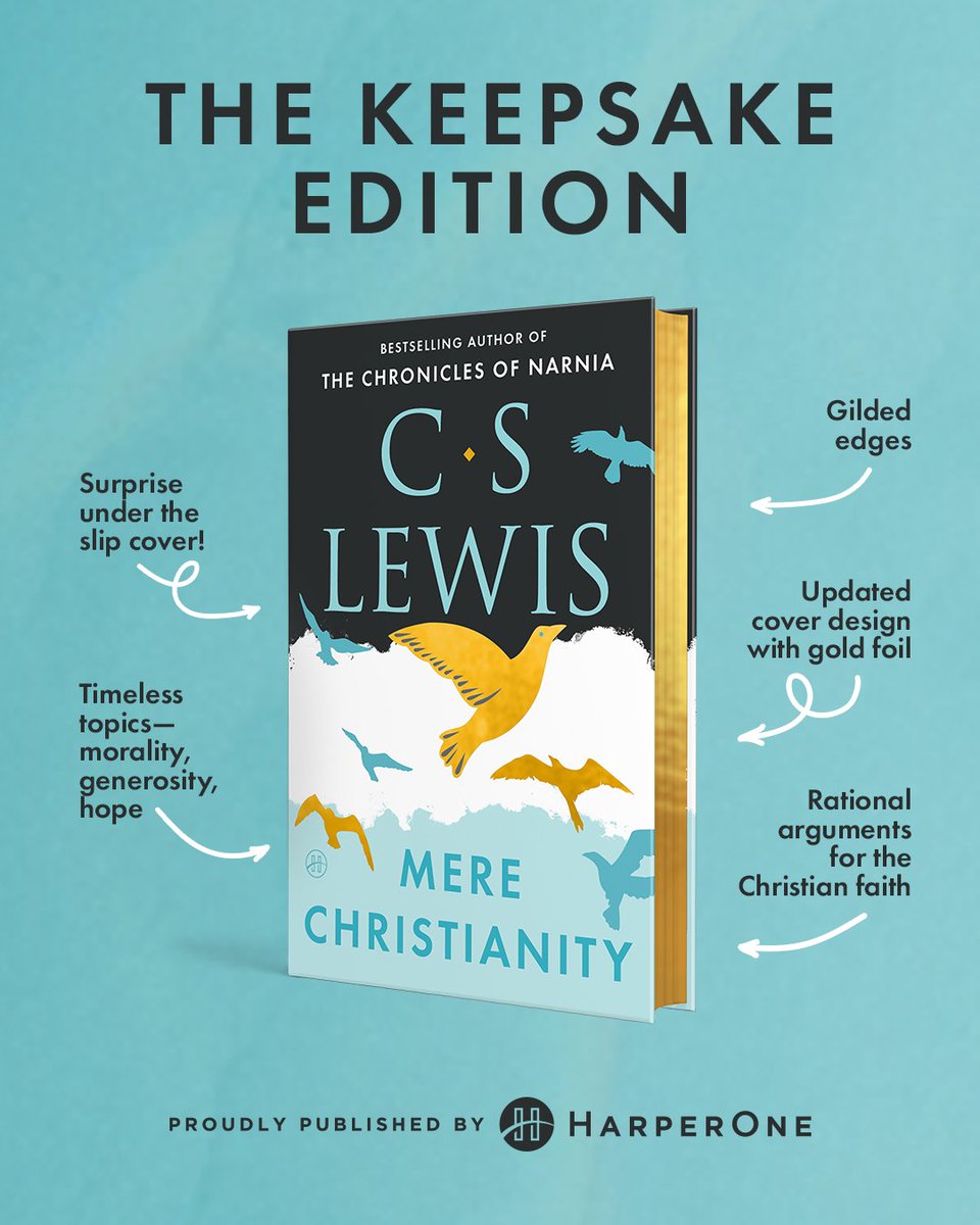 CSLewis's tweet image. 🎉 It’s here! The Mere Christianity Deluxe Edition has arrived! 📖✨ Discover timeless wisdom on faith, morality, and hope in this stunning new edition of C.S. Lewis’s spiritual masterpiece. Perfect for today’s readers! 💛 #cslewis #deluxeedition
bit.ly/MCDeluxe