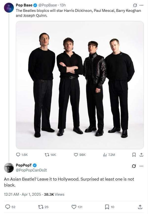 Srirachachau's tweet photo. Dying at this guy that thinks Barry Keoghan (?) is Asian https://t.co/8s76PXGFMO