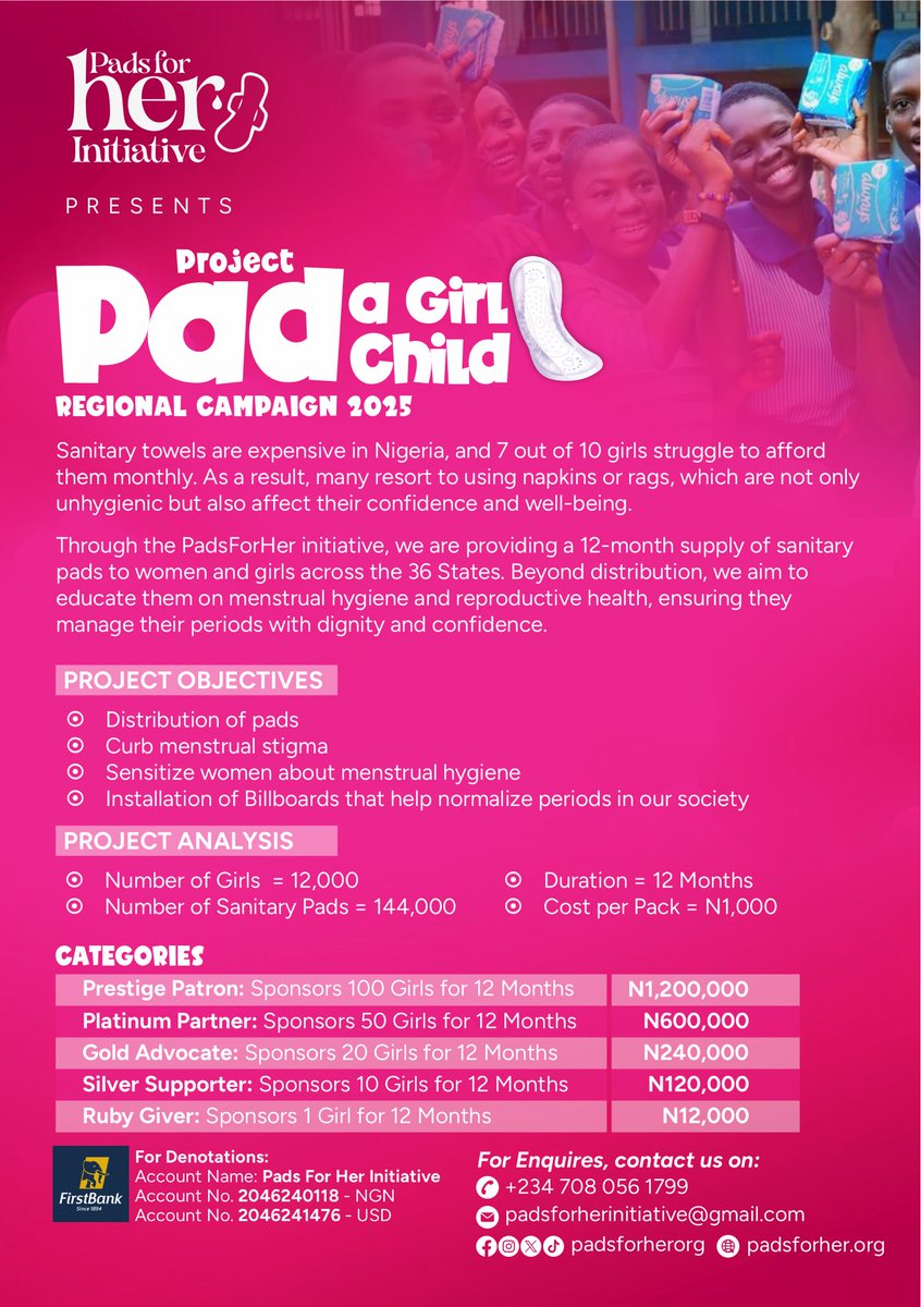 Padsforherorg's tweet image. 🌸 Happy New Month, Paddies! 🌸

A new month means new opportunities to make a difference! As we step into April, let’s continue to uplift and support each other.

#PadsForHer #EndPeriodPoverty #MenstrualHealth #BeyondHerCycle #HerCycleSeries