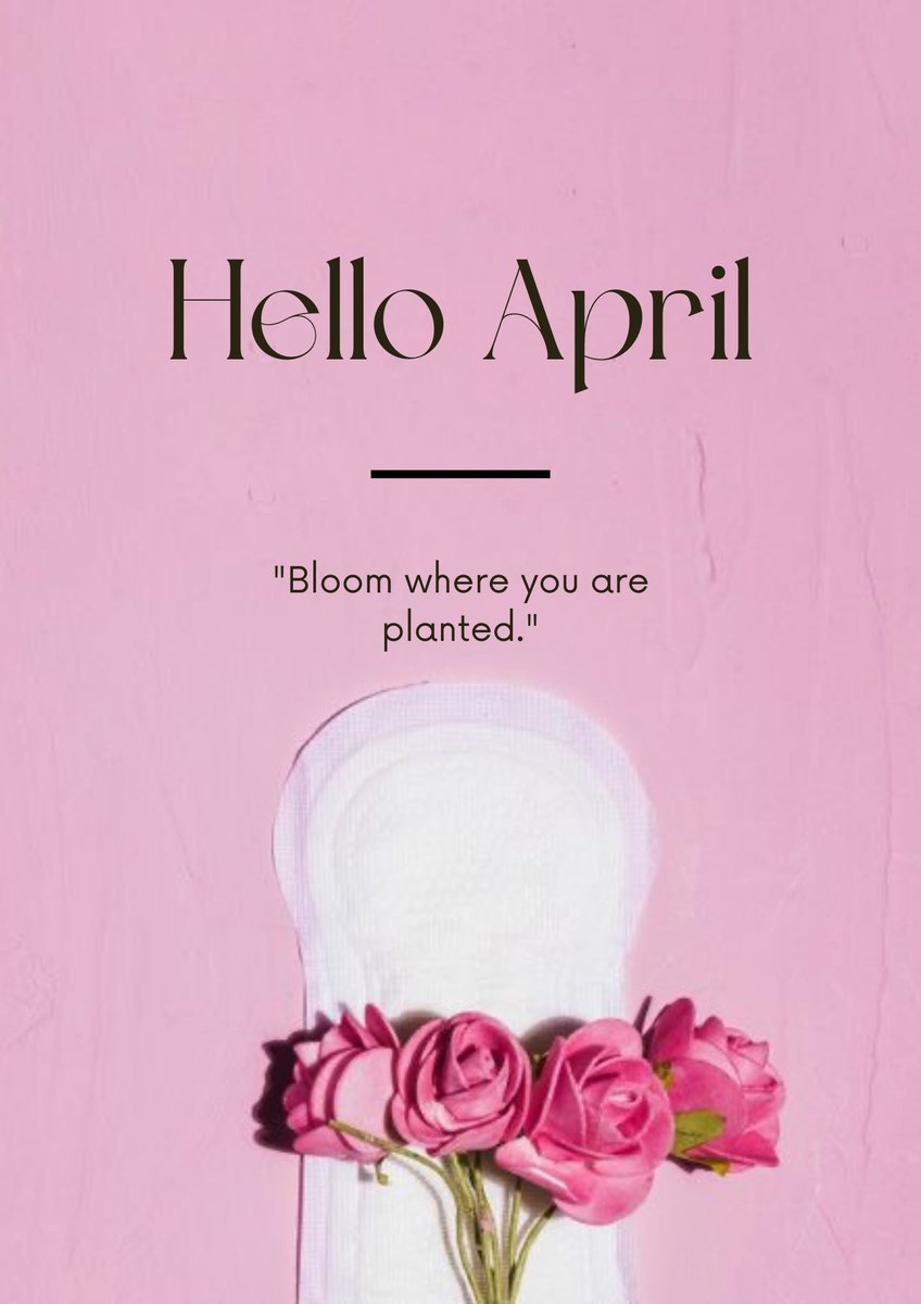 Padsforherorg's tweet image. 🌸 Happy New Month, Paddies! 🌸

A new month means new opportunities to make a difference! As we step into April, let’s continue to uplift and support each other.

#PadsForHer #EndPeriodPoverty #MenstrualHealth #BeyondHerCycle #HerCycleSeries