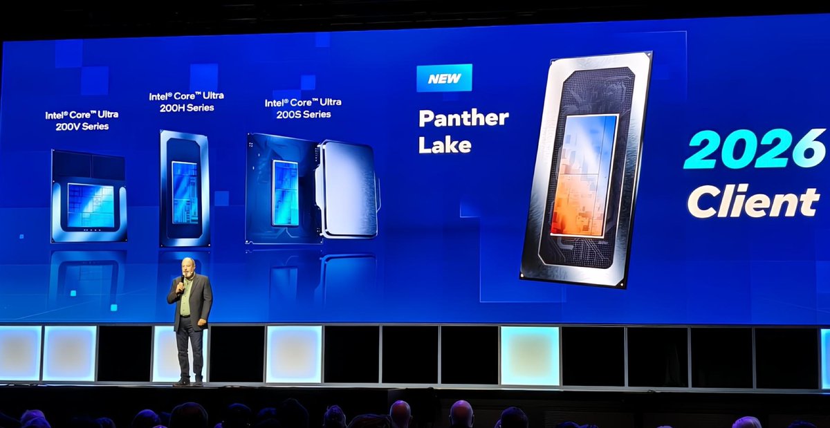 DaveAltavilla's tweet image. .@intel SVP Client Computing, Jim Johnson just put a stake in the sand for #PantherLake&apos;s launch window at #IntelVision 2025. Built on the company&apos;s 18A node, this product will have broad impact on the company&apos;s client portfolio. Looking forward to first hands-on late this year.