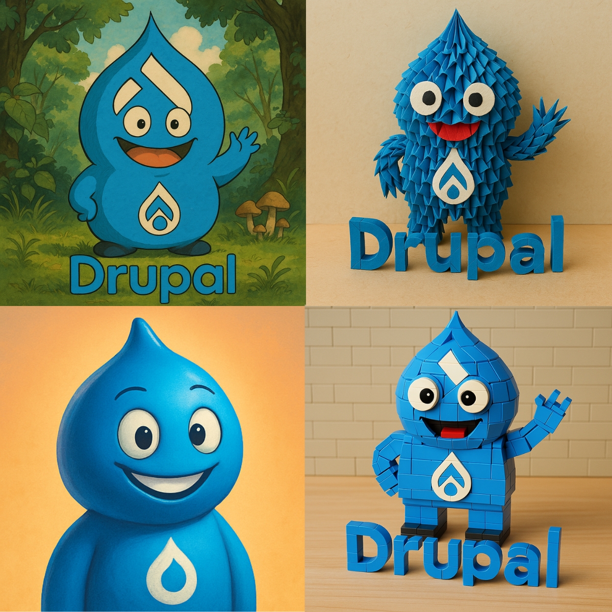 #Drupal, but with a creative plot twist 🤩

We had some fun imagining what Drupal would look like in different artistic styles. Which version speaks to you the most? LEGO? Ghibli? Pixar? Origami? 💙

#DrupalCommunity  #WebDevelopment #OpenSource #DrupalLife