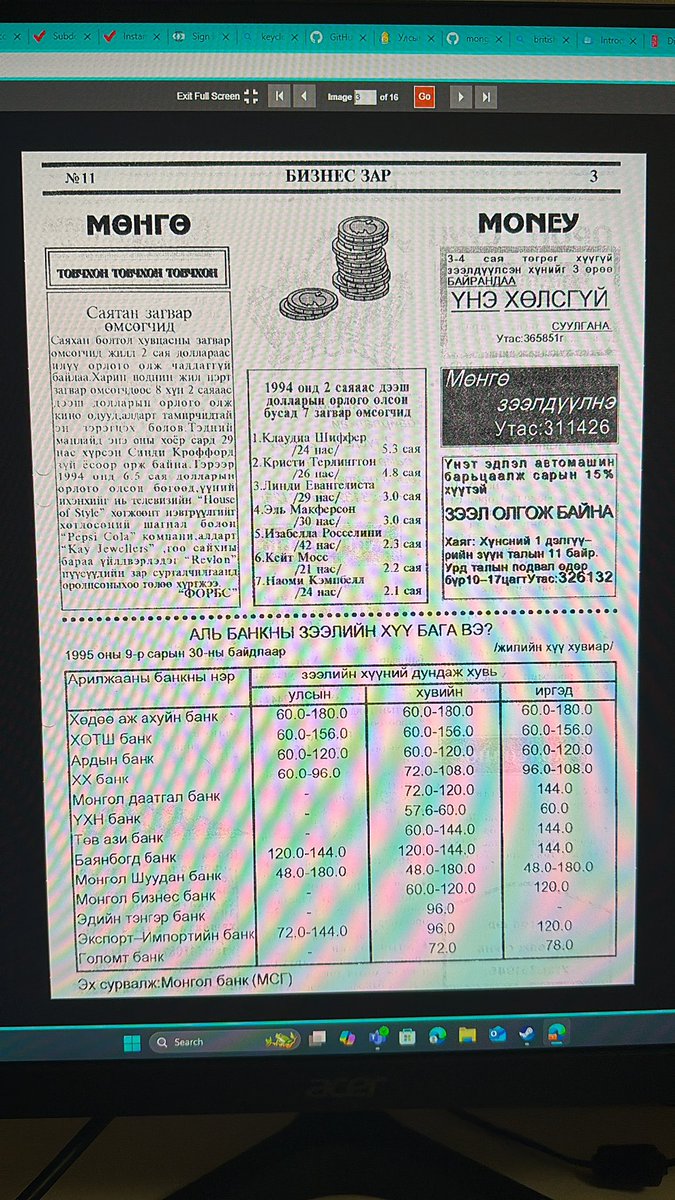 1995 онд банкны зээлийн хүү ийм байжээ.
