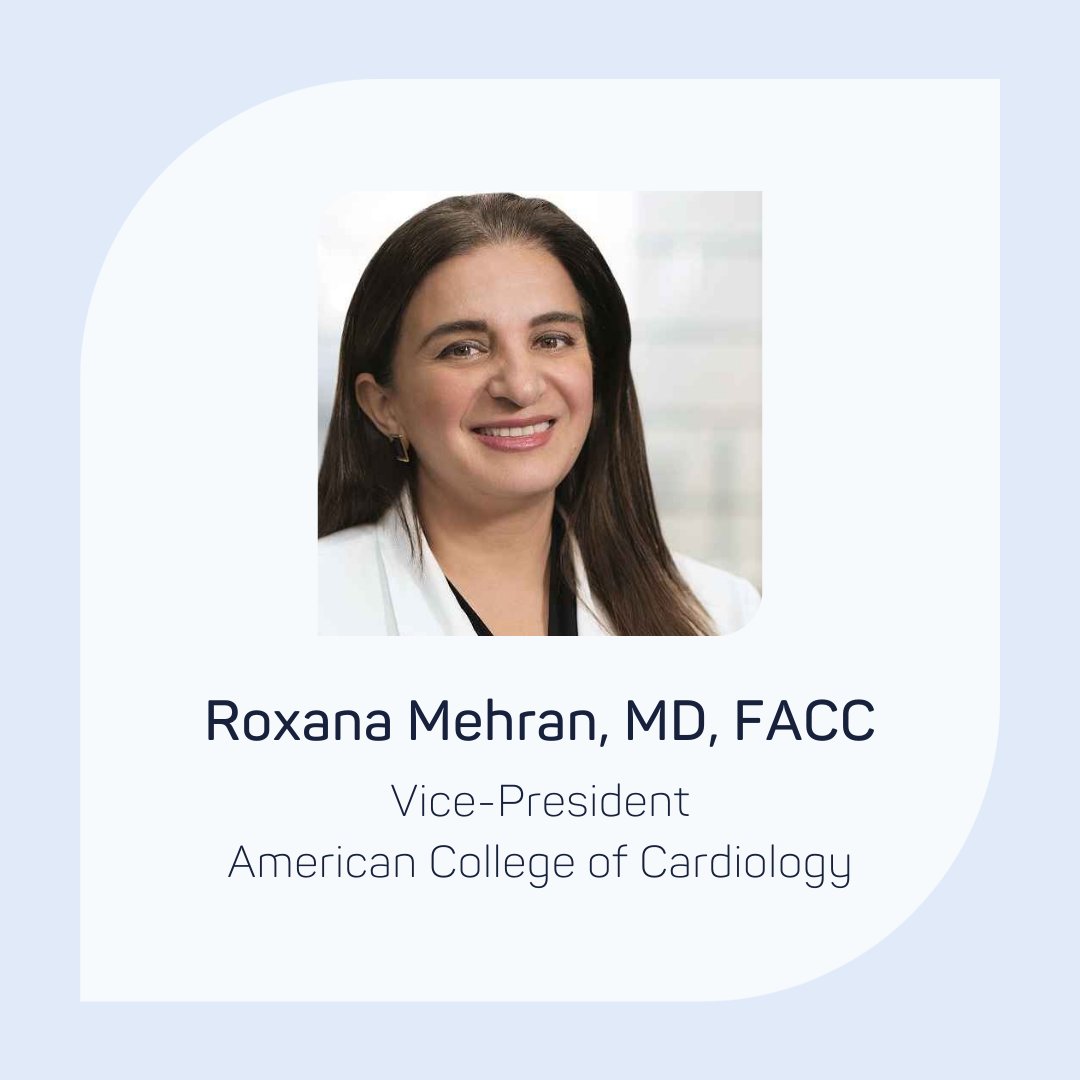 Women As One (@womenas1) on Twitter photo Congratulations to our founder, <a href="/Drroxmehran/">Dr Roxana Mehran</a>, on becoming the <a href="/ACCinTouch/">American College of Cardiology</a> Vice-President! 🌟
Dr. Mehran is a remarkable advocate for women in cardiology, and we’re proud to have her as a champion empowering women.
#WIC #ACC25 Congratulations to our founder, <a href="/Drroxmehran/">Dr Roxana Mehran</a>, on becoming the <a href="/ACCinTouch/">American College of Cardiology</a> Vice-President! 🌟
Dr. Mehran is a remarkable advocate for women in cardiology, and we’re proud to have her as a champion empowering women.
#WIC #ACC25