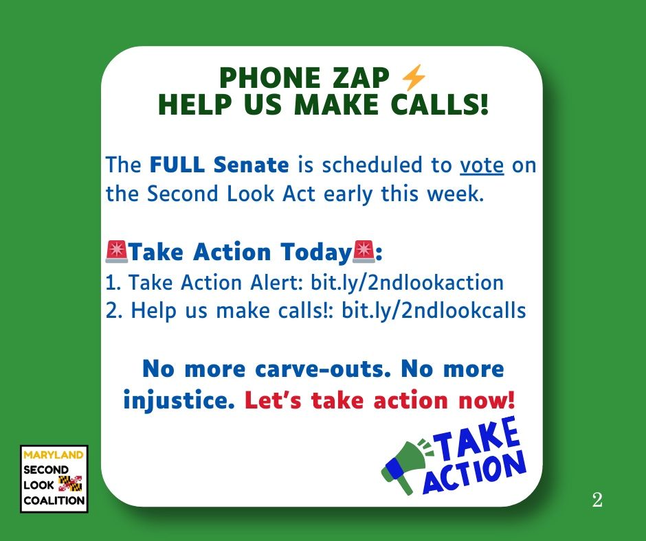 MD Second Look Coalition tweet media