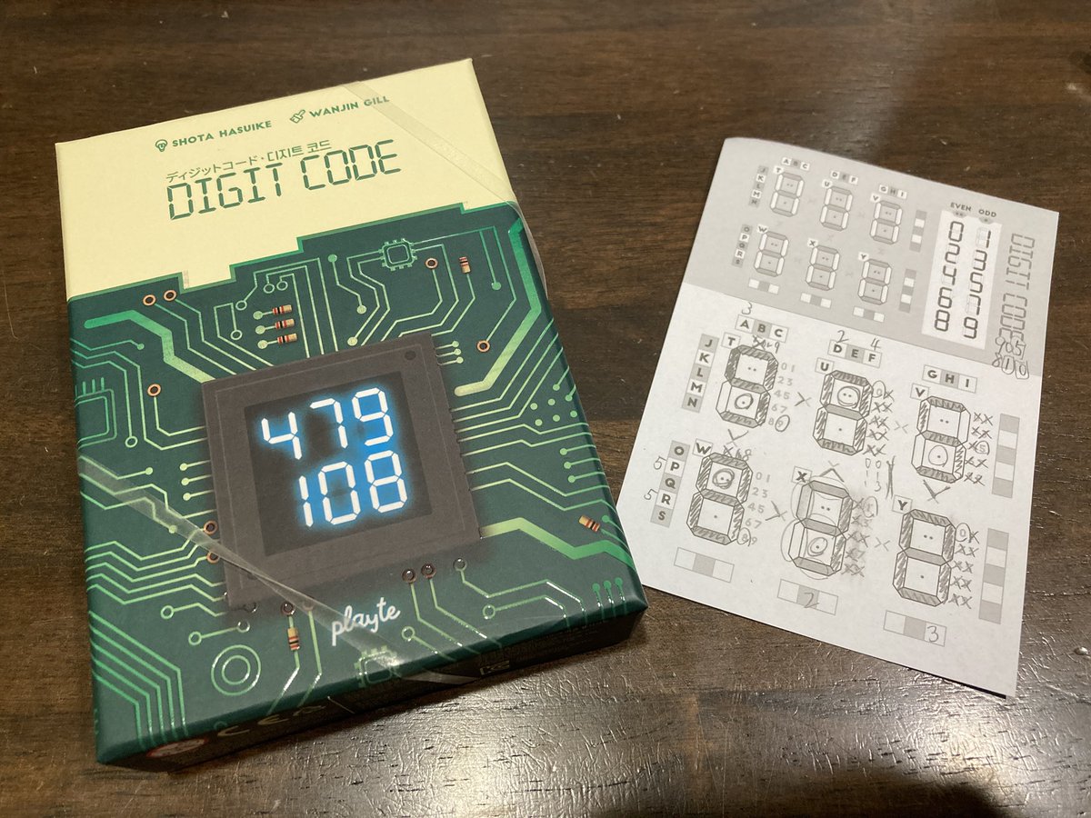 potter201910's tweet photo. DIGIT CODE(ディジットコード)
これも好き✨
lotus board gamesさんの
DIG CODEのリメイク作
こちらもアプリを使えば
パズル的に遊べる
対戦で遊びたい‼️
#playte #DIGITCODE
#DIGCODE #lotusboardgame
#ディジットコード #ディグコード https://t.co/utJOqq4bmc