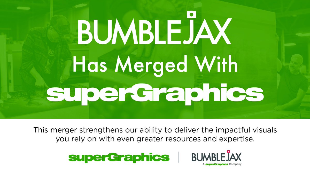 We’re excited to welcome Bumblejax to the SuperGraphics family! 🤝🏻 This merger expands our capabilities in premium fine art printing 🖼️ and strengthens our direct-to-consumer offerings — bringing even more creative solutions under one roof from gallery-quality wall art to
