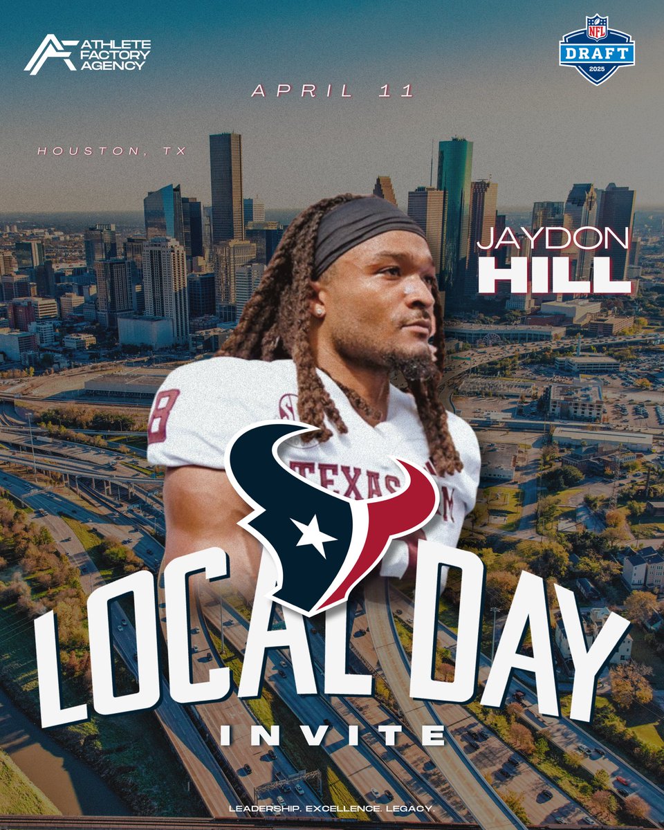_AthleteFactory's tweet image. Local Day Invites 🔥
Treshaun X Tampa Bay
Treshaun X New England
JHill X Houston