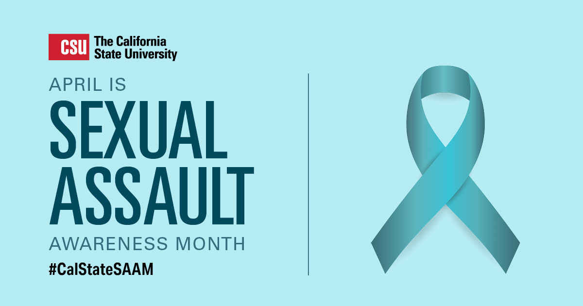 April is Sexual Assault Awareness Month. #CalStateSAAM 🎗

Every #CalState campus has a Title IX Coordinator and  confidential Sexual Assault Victim Advocate to support students. If you or someone you know needs help, contact your campus Title IX office: calstate.edu/csu-system/adm…