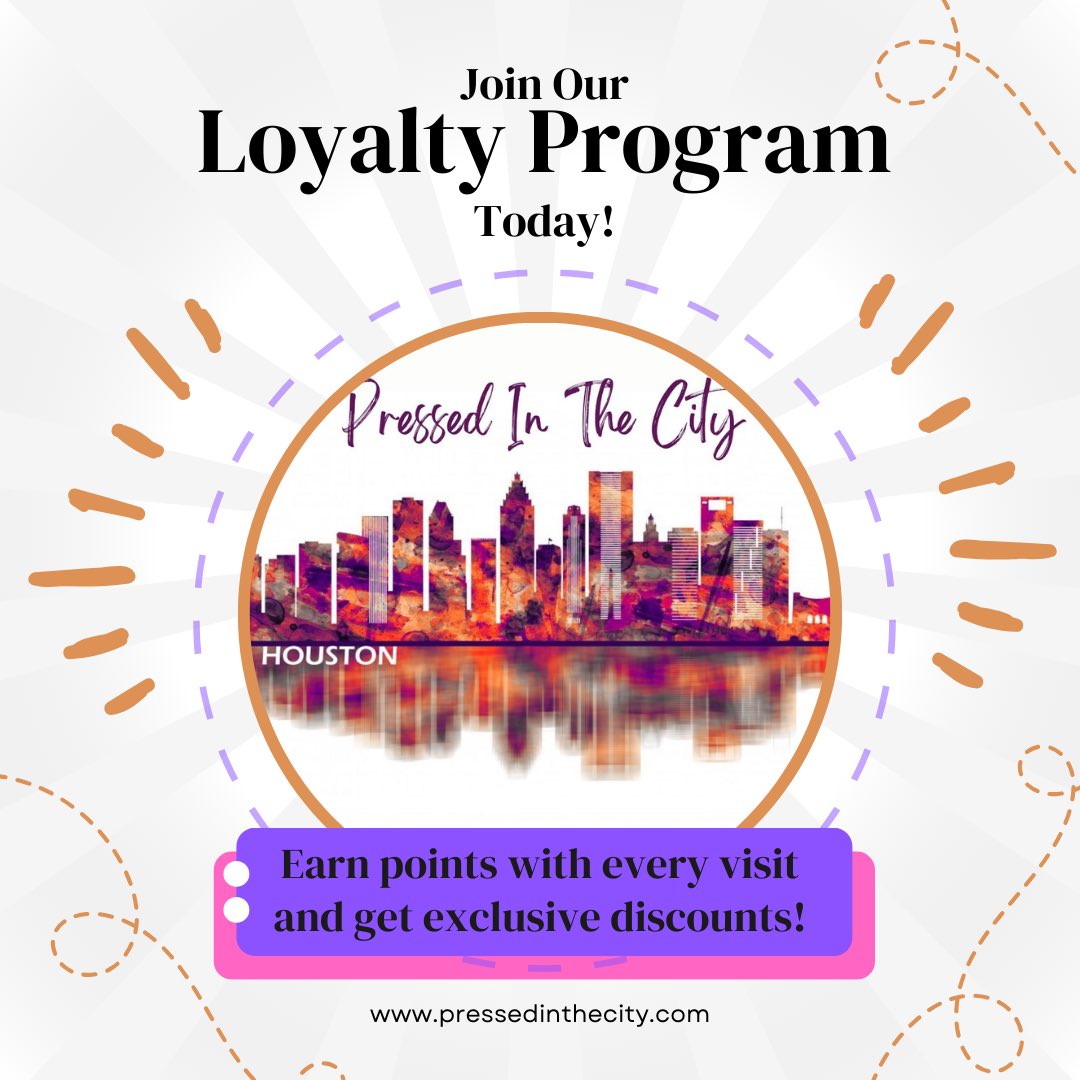 Pressed_IT_City's tweet photo. ✨ Loyalty Pays Off at Pressed In The City! ✨

Join our Loyalty Program today and start earning points with every visit! The more you shop, the more you save—exclusive discounts, special perks, and VIP access await!

Sign up now at https://t.co/aU5TJkwDtK! https://t.co/5y4BkIbPAq