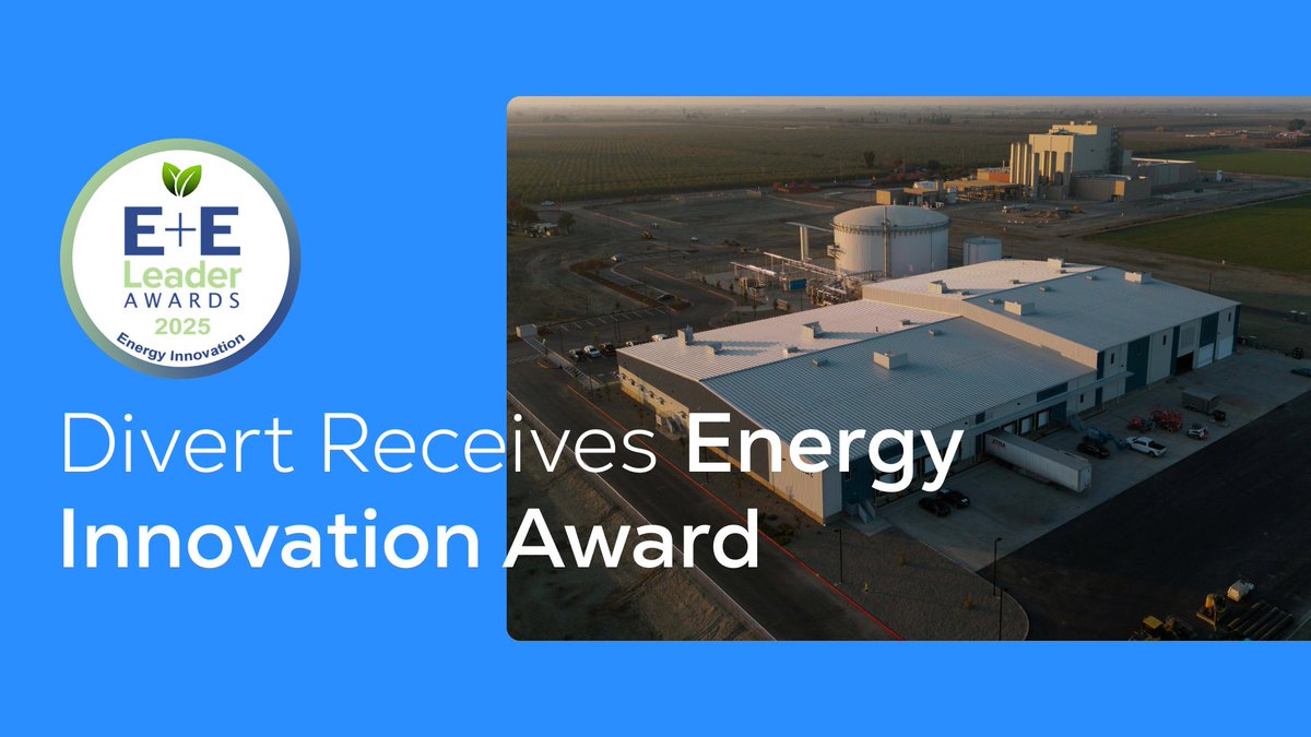 Divert (@divertinc) on Twitter photo We're kicking off #EarthMonth with some exciting news: Divert's Integrated Diversion & Energy Facility in Turlock, CA, has been recognized as a Top Energy Innovation Project of the Year in the prestigious <a href="/E_E_Leader/">Environment+Energy Leader</a> Product & Project Awards. 🏆🙌 environmentenergycompass.com/guide/stories/… We're kicking off #EarthMonth with some exciting news: Divert's Integrated Diversion & Energy Facility in Turlock, CA, has been recognized as a Top Energy Innovation Project of the Year in the prestigious <a href="/E_E_Leader/">Environment+Energy Leader</a> Product & Project Awards. 🏆🙌 environmentenergycompass.com/guide/stories/…