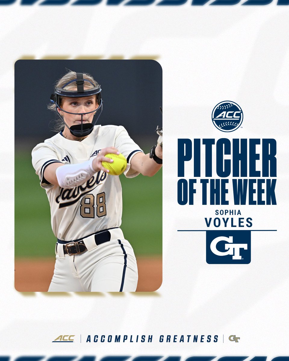 ACC Softball (@accsoftball) on Twitter photo π·π°π»πͺπ―π¬πΉ πΆπ π»π―π¬ πΎπ¬π¬π² β¨
Sophia Voyles, <a href="/GaTechSoftball/">Georgia Tech Softball π₯π₯π₯π₯π₯</a>
π theacc.co/25sbpotw8 π·π°π»πͺπ―π¬πΉ πΆπ π»π―π¬ πΎπ¬π¬π² β¨
Sophia Voyles, <a href="/GaTechSoftball/">Georgia Tech Softball π₯π₯π₯π₯π₯</a>
π theacc.co/25sbpotw8