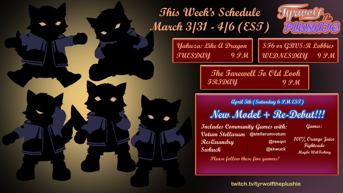 Well.
From here on, it's the last week of gaming in some odd-looking robe.

On Saturday, Tyr is revived with a modern aesthetic in a REDEBUT! But not without casual gaming with awesome friends!

I hope you'll have good vibes!

I'm in BlueSky. Consider this tweet an occasion...