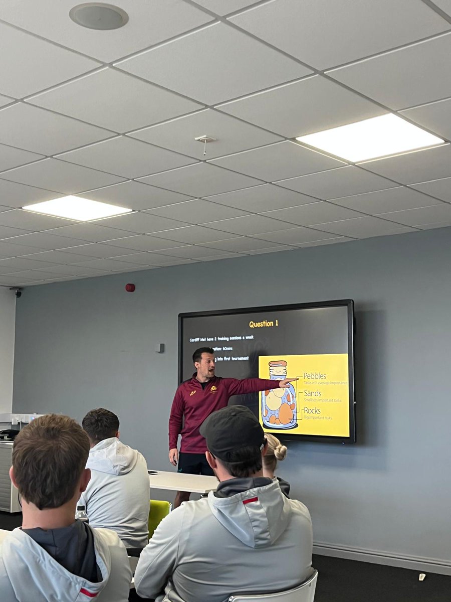 ClarkeWRUEdu's tweet photo. Great hub day hosted by @cardiffmet  @CardiffMetRFC .

Thank you Rhys and Gareth for providing a fun and insightful day with engaging topics and session surrounding the world of 7's https://t.co/9YeReY2CS7