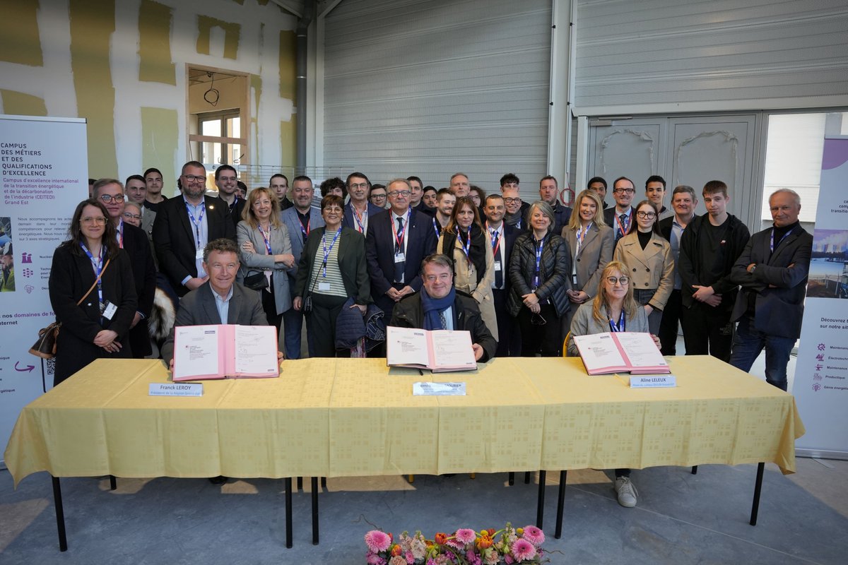 Région académique Grand Est (@ra_grandest) on Twitter photo Signature de convention du #CMQ CEITEDI (Campus d'Excellence International de la Transition Énergétique et de la Décarbonation de l'Industrie) au LPO La Briquerie de Thionville & découverte des futurs ateliers de chaudronnerie. Un site d'excellence de la #voiepro en <a href="/RA_GrandEst/">Région académique Grand Est</a> Signature de convention du #CMQ CEITEDI (Campus d'Excellence International de la Transition Énergétique et de la Décarbonation de l'Industrie) au LPO La Briquerie de Thionville & découverte des futurs ateliers de chaudronnerie. Un site d'excellence de la #voiepro en <a href="/RA_GrandEst/">Région académique Grand Est</a>