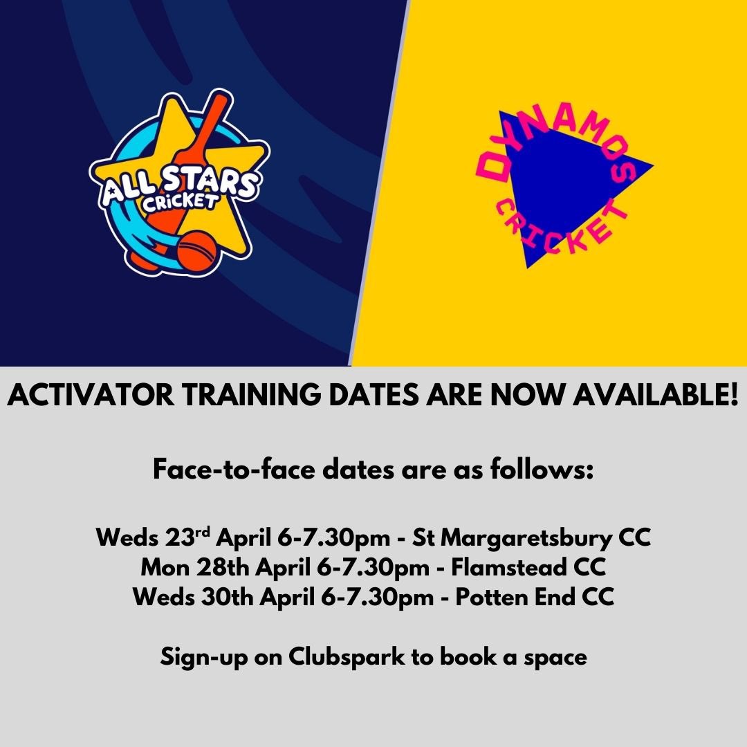 Activator courses available online via ClubSpark.