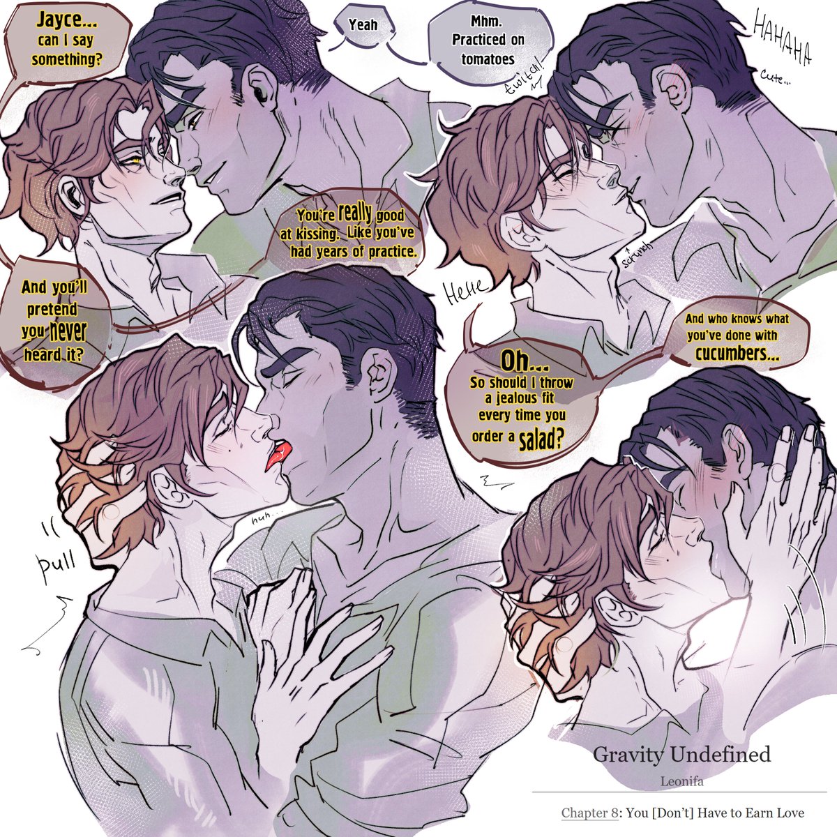 #jayvik 

Well, HURRAY – my first time drawing kissing JayVik!! Guys, I’m counting on your support for this post, haha🥹🎉

I decided to do something "for myself" – a moment from my fanfic "Gravity Undefined!" (details in pinned post)
