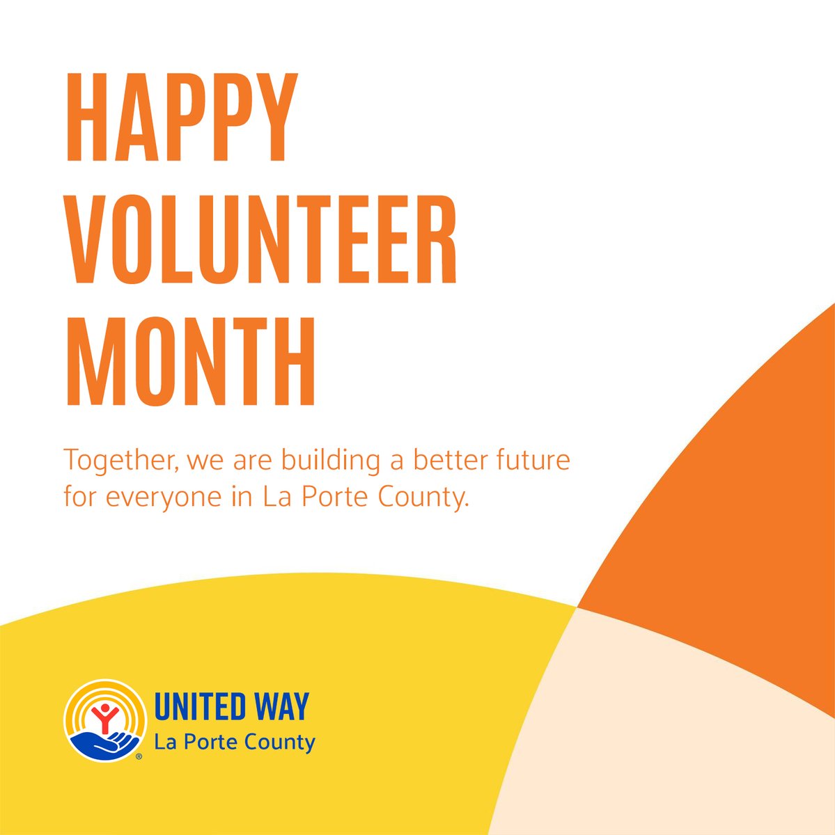 Organizing food drives, mentoring youth, staffing community events, and serving on our board of directors are just few of the amazing things our volunteers do to build a more resilient future for all in La Porte County. Join us at unitedwaylpc.org/volunteer!