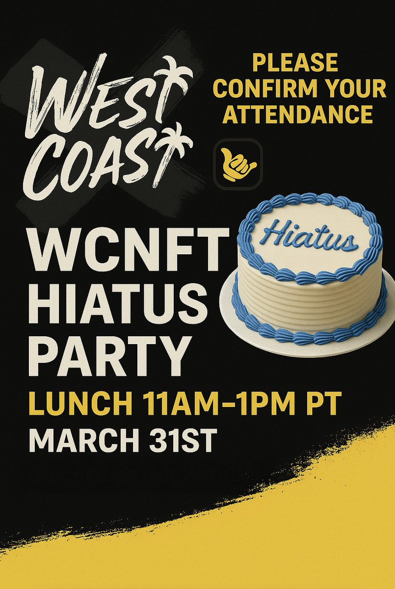 Westcoast is officially on hiatus. The party was real. The hangover is too.