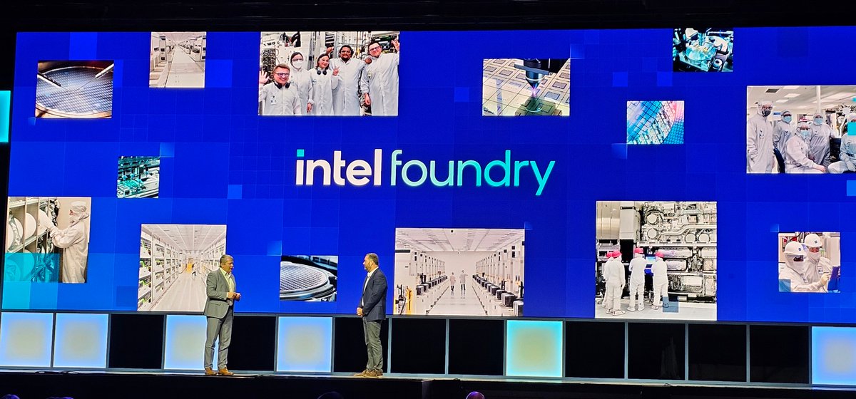 tiriasresearch's tweet photo. A common theme at #IntelVision2025 is that the 18A process node is on track for internal and external customers and that Intel Foundry will be competitive for both wafer production and packaging. https://t.co/kEF7vv1Vda