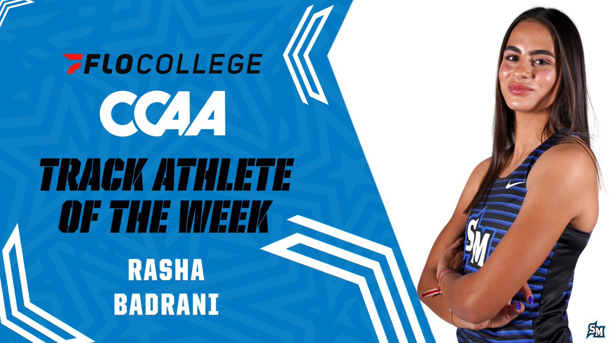 Congrats to Rasha Badrani on being named the FloCollege/CCAA Track Athlete of the Week! #BleedBlue

📰 csusmcougars.com/news/2025/4/1/…