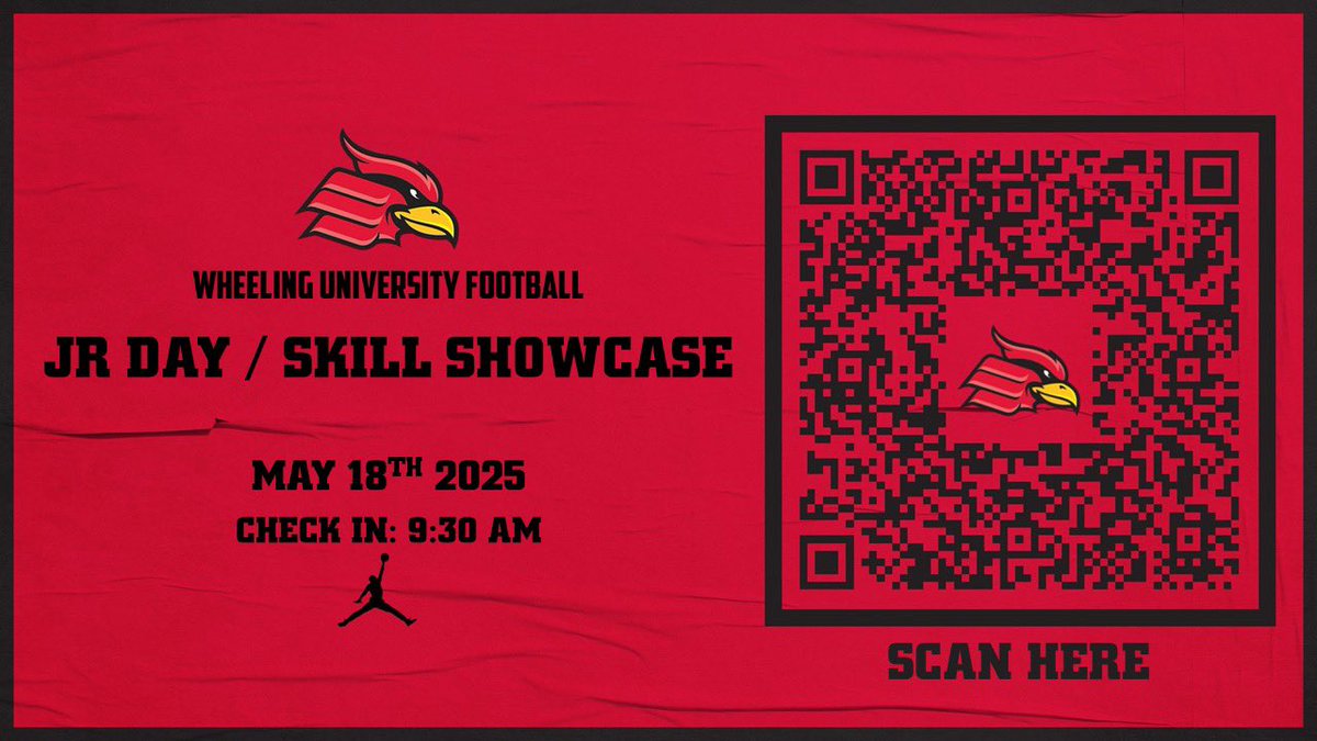 Wheeling U Football (@wheelingu_fb) on Twitter photo Reminder:
🚨| Joint Practice/Spring Scrim 2
🏟️| <a href="/DoverOHFootball/">Dover Football 🌪️</a>
🗓️| Friday April 11 - 6 PM
🆚| <a href="/OhioDominicanFB/">Ohio Dominican Football</a> ❗️
NEW:
🏈| Junior Visit Day & Skill Showcase‼️
🗓️| Sunday May 18 - 10 am
💻| docs.google.com/forms/d/e/1FAI…
🏟️| <a href="/WheelingU54/">Wheeling University</a>
💰| TO. BE. EARNED.
🔴⚫️⚪️ #SLIDE25 #BRICK26 Reminder:
🚨| Joint Practice/Spring Scrim 2
🏟️| <a href="/DoverOHFootball/">Dover Football 🌪️</a>
🗓️| Friday April 11 - 6 PM
🆚| <a href="/OhioDominicanFB/">Ohio Dominican Football</a> ❗️
NEW:
🏈| Junior Visit Day & Skill Showcase‼️
🗓️| Sunday May 18 - 10 am
💻| docs.google.com/forms/d/e/1FAI…
🏟️| <a href="/WheelingU54/">Wheeling University</a>
💰| TO. BE. EARNED.
🔴⚫️⚪️ #SLIDE25 #BRICK26