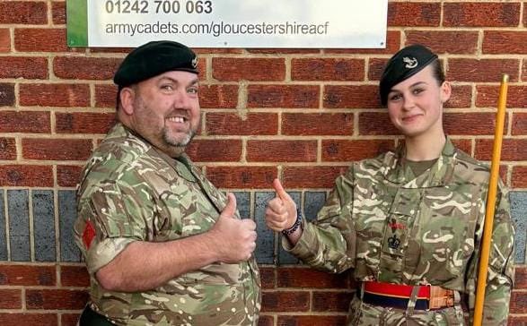 “Thumbs up from the new Cadet CSM in B company”. As Commandant this is brilliant to see as we rebuild our structure and experience after the, er, “C” word.  It is taking time but senior Cadet leaders are vital as role models and to set the tone for the less experienced Cadets.