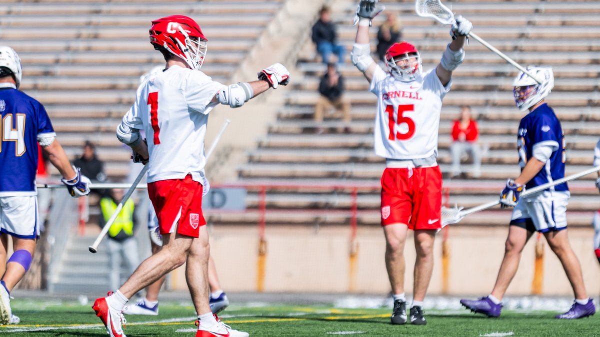 Cornell Big Red (@cornellsports) on Twitter photo CJ Kirst reaches the top five in <a href="/NCAALAX/">NCAA Lacrosse</a> Division I career goals. Michael Long surpasses 200 career points. The top-ranked <a href="/CornellLacrosse/">Big Red Lacrosse</a> team is still rolling.
The Big Red defeats in-state rival UAlbany 18-11 on Tuesday afternoon. #YellCornell
bit.ly/4jbINj5 CJ Kirst reaches the top five in <a href="/NCAALAX/">NCAA Lacrosse</a> Division I career goals. Michael Long surpasses 200 career points. The top-ranked <a href="/CornellLacrosse/">Big Red Lacrosse</a> team is still rolling.
The Big Red defeats in-state rival UAlbany 18-11 on Tuesday afternoon. #YellCornell
bit.ly/4jbINj5