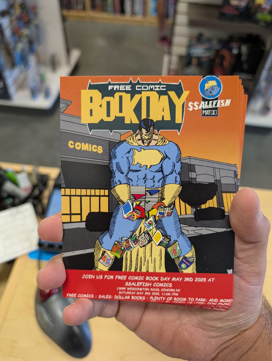 I got to do our Free Comic Book Day flyer for the store! An homage to the best selling book of the last few months ABSOLUTE BATMAN! Come check it out May 3rd

#absolutebatman #dccomics #freecomicbookfay