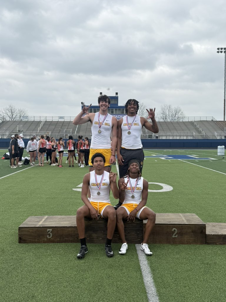 2025 District 16-AAAA Track &amp; Field 

4x400 District Champions

New school Record 3.21.05