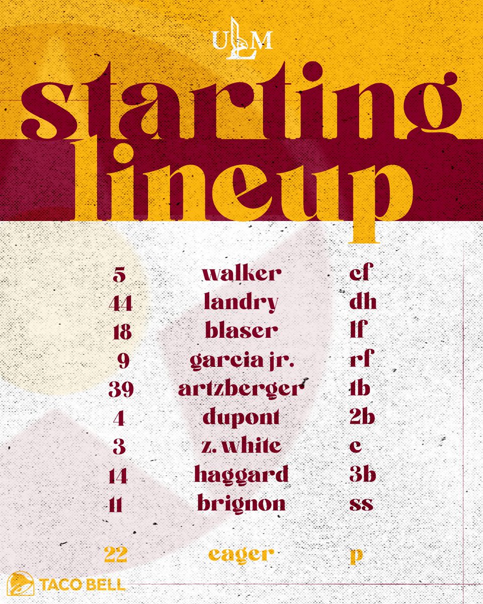A look at our starting lineup for our midweek game versus SFA ⬇️