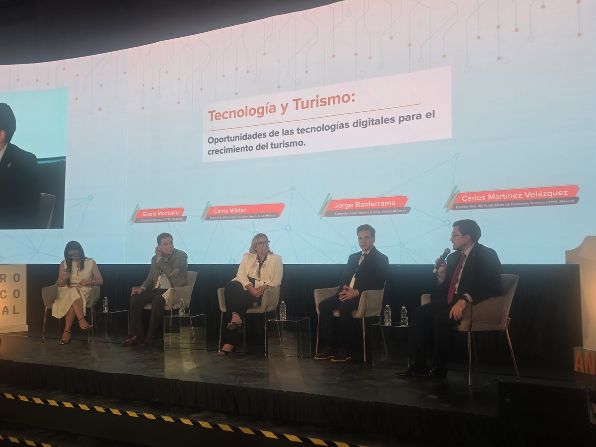 ALAI (@alai_lat) on Twitter photo ¡Arranca un nuevo panel en #DigiEconLatam2025!
🌍✈️ Tecnología y Turismo – Oportunidades de las tecnologías digitales para el crecimiento del sector
Con representantes de <a href="/Airbnb/">Airbnb</a> <a href="/jbalderramar/">Jorge Balderrama</a> - <a href="/godiva3/">carrie wilder</a> <a href="/ExpediaGroup/">Expedia Group</a> - <a href="/carlosmartinezv/">Carlos Martínez Velázquez 🏳️🌈</a> @FondoMixtoCDMX, jesus Aragón de <a href="/IPN_MX/">IPN</a> ¡Arranca un nuevo panel en #DigiEconLatam2025!
🌍✈️ Tecnología y Turismo – Oportunidades de las tecnologías digitales para el crecimiento del sector
Con representantes de <a href="/Airbnb/">Airbnb</a> <a href="/jbalderramar/">Jorge Balderrama</a> - <a href="/godiva3/">carrie wilder</a> <a href="/ExpediaGroup/">Expedia Group</a> - <a href="/carlosmartinezv/">Carlos Martínez Velázquez 🏳️🌈</a> @FondoMixtoCDMX, jesus Aragón de <a href="/IPN_MX/">IPN</a>