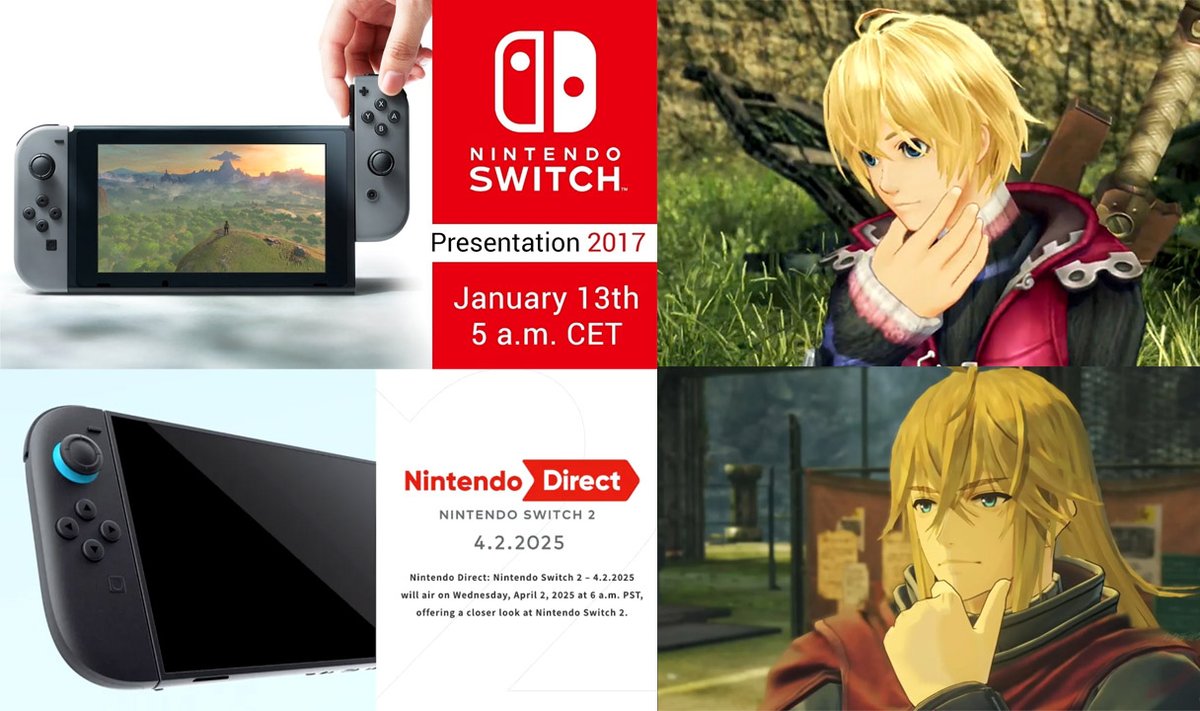 ActualAero's tweet photo. Me watching the Nintendo Switch Presentation in 2017 vs. me watching the Nintendo Switch 2 Direct tomorrow

The birth of a new era is just hours away... https://t.co/ll6wJMLxbs