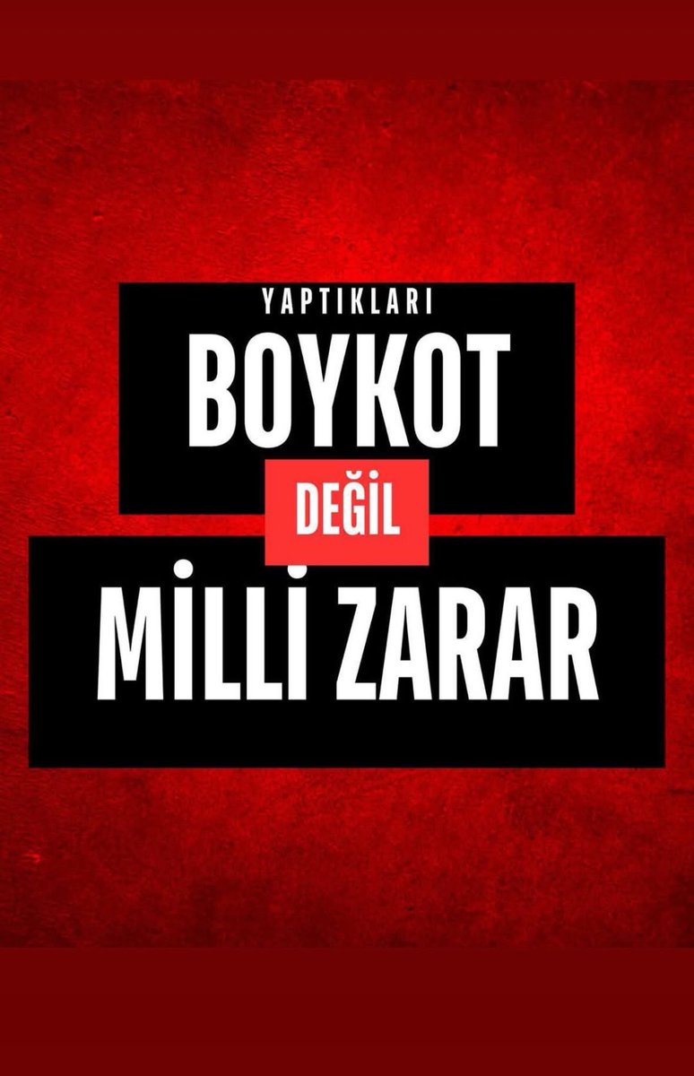 #BoykotDeğilMilliZarar
