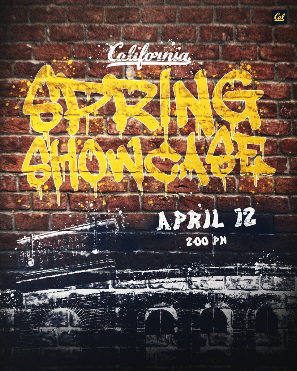 Spend the day at CMS and catch your Golden Bears in action at the Spring Showcase on April 12th! 🏈

#GoBears