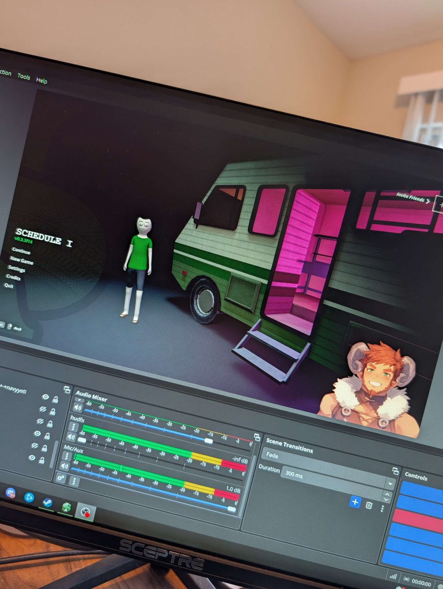 Hitting the go live button and trying out Schedule 1.  Then some monster hunter later, come hang out.
twitch.tv/navyyeti
tiktok.com/@navyyeti?lang…

#twitchstreamer #smallstreamer #spoopy #yetituber