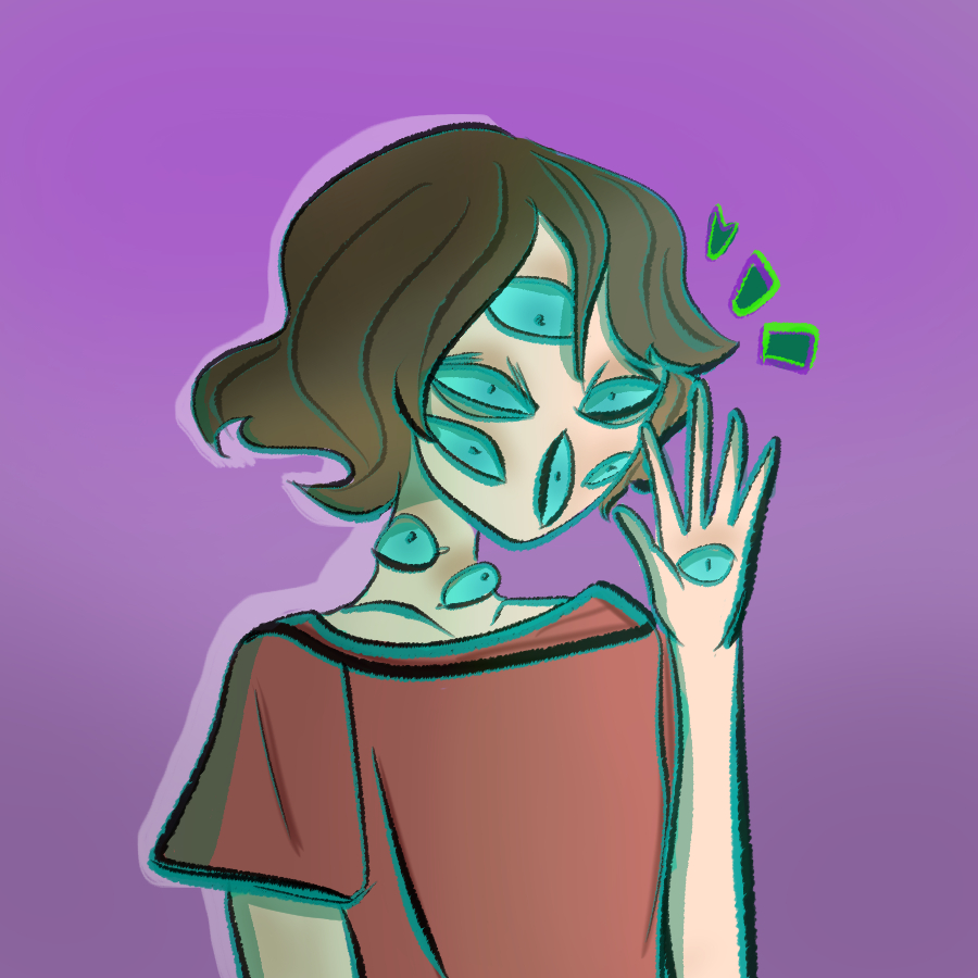 iris_meh's tweet photo. @Jacksepticeye Could AI constantly improve on eyeball lady persona, I THINK NOT https://t.co/EgGHCGx94C