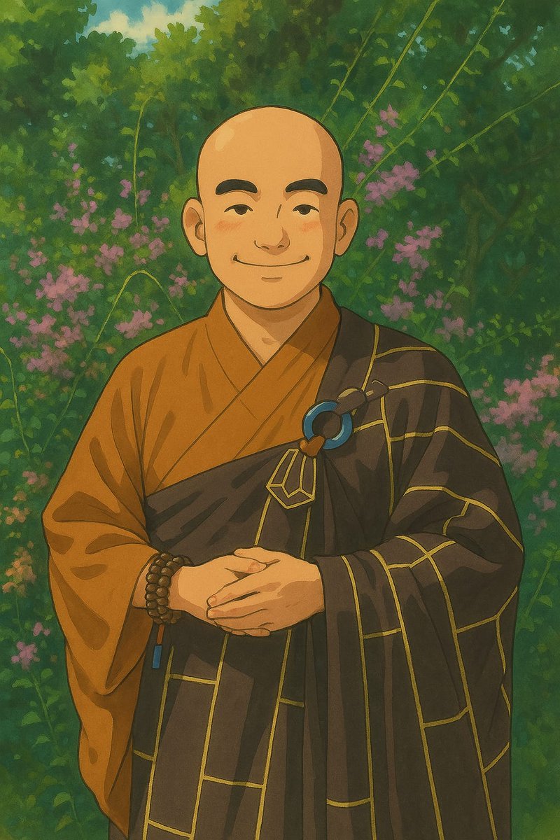 leonardomejiap's tweet image. Mi versión Ghibli lista para la aventura… aunque la única misión por ahora es meditar y no perder el rumbo en el camino. 😆😁😁